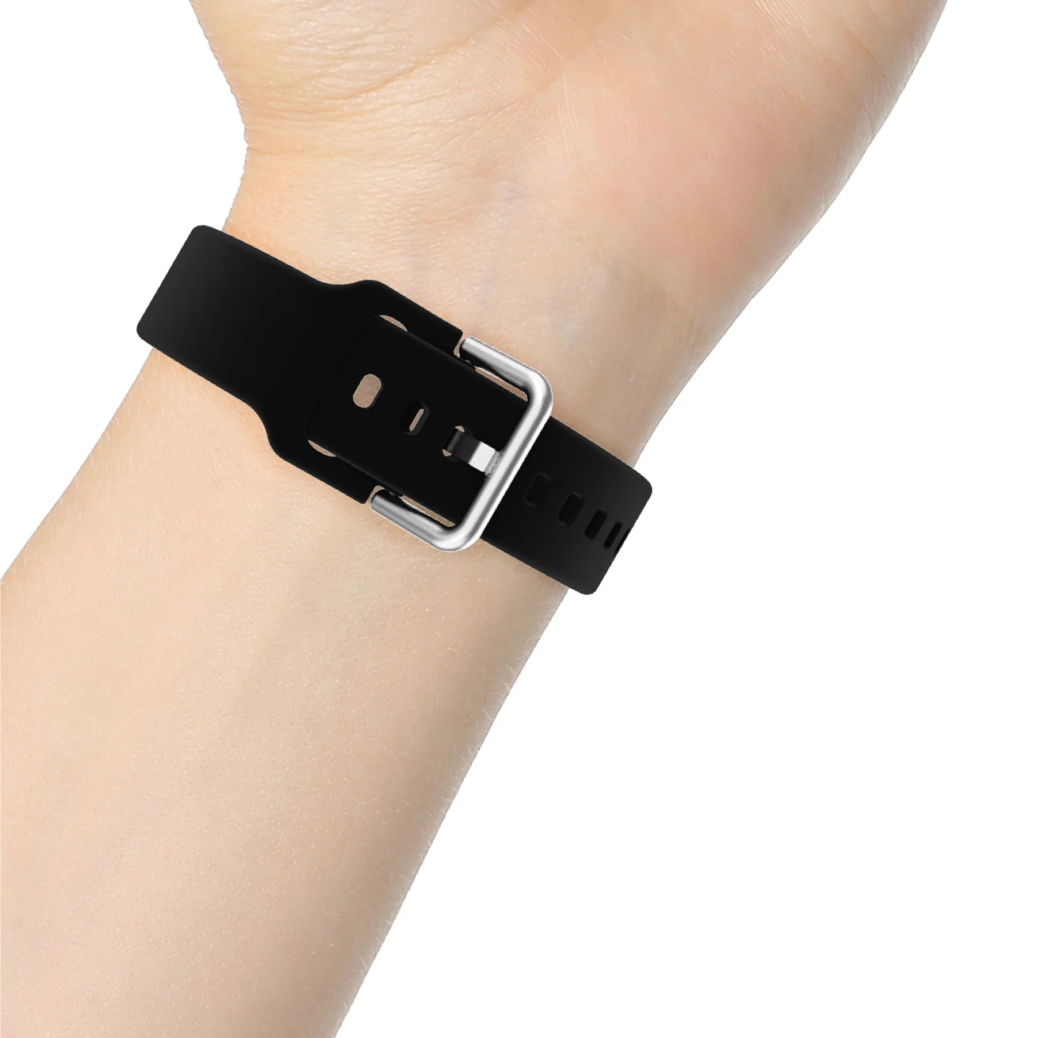 iTouch Air 3 40mm, Sport 3 & Sport Interchangeable Strap: Black Silicone - Image 5