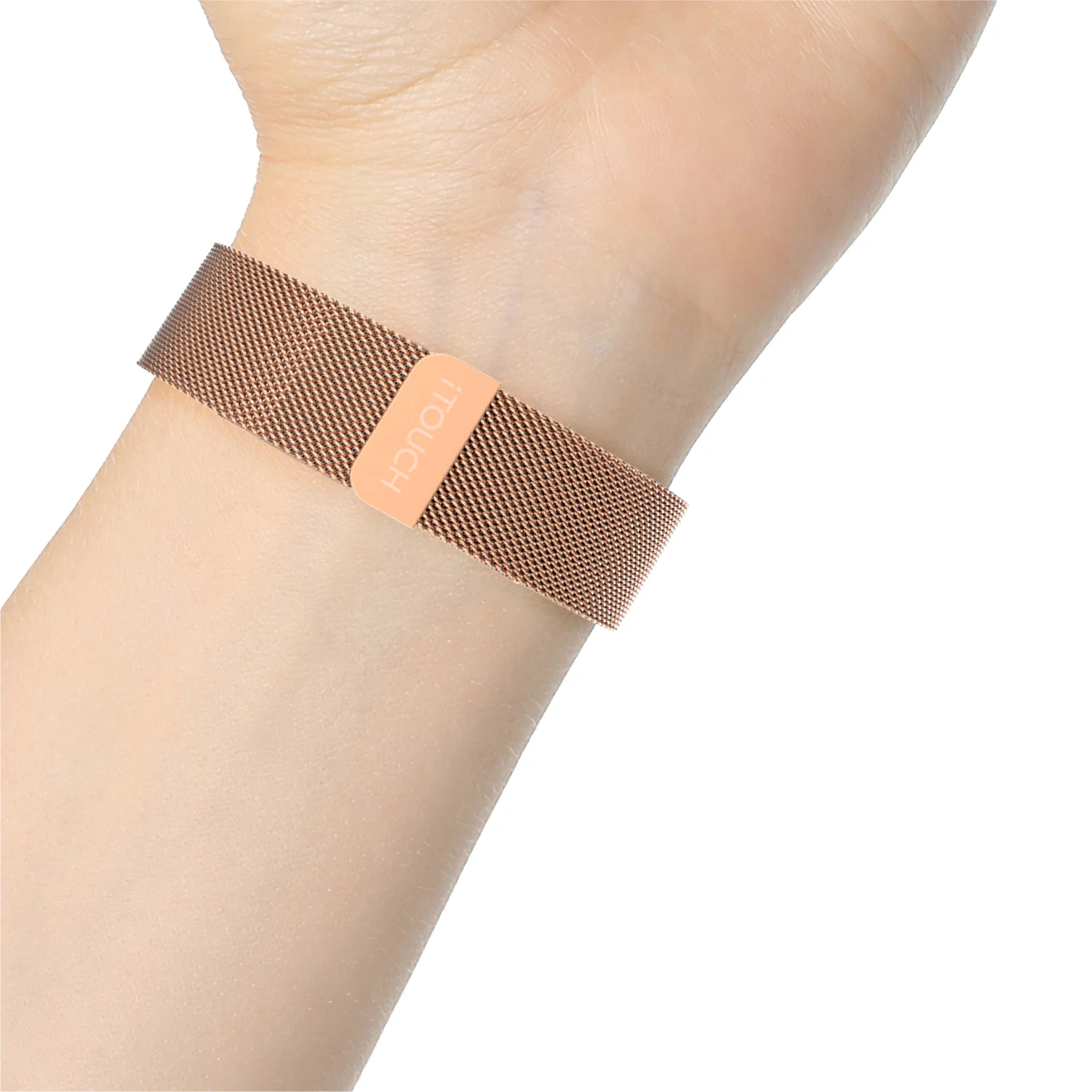 iTouch Air 3 40mm/Sport 3/Sport 4 Extra Interchangeable Strap: Narrow Rose Gold Mesh - Image 5