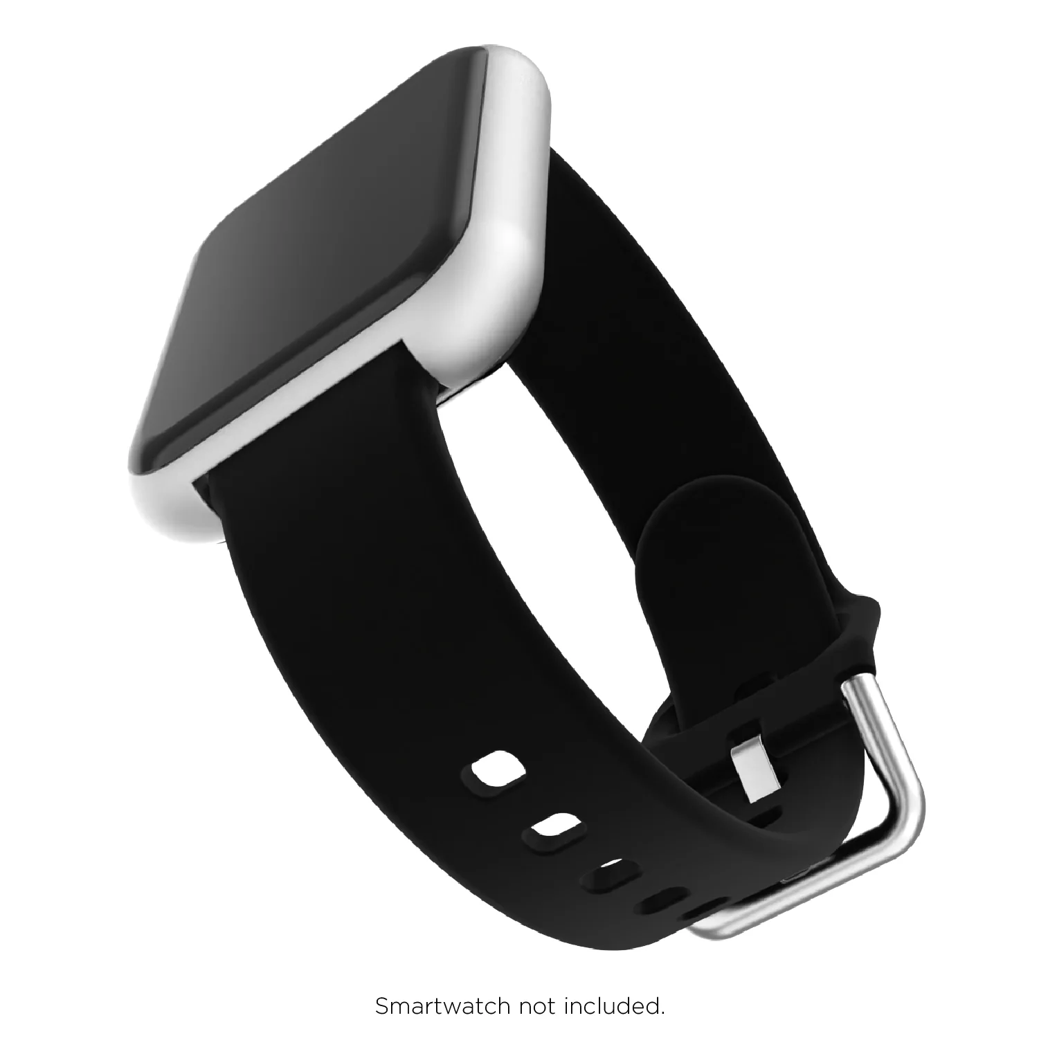 iTouch Air 3 44mm/Air 4 Extra Interchangeable Strap: Black Silicone - Image 3