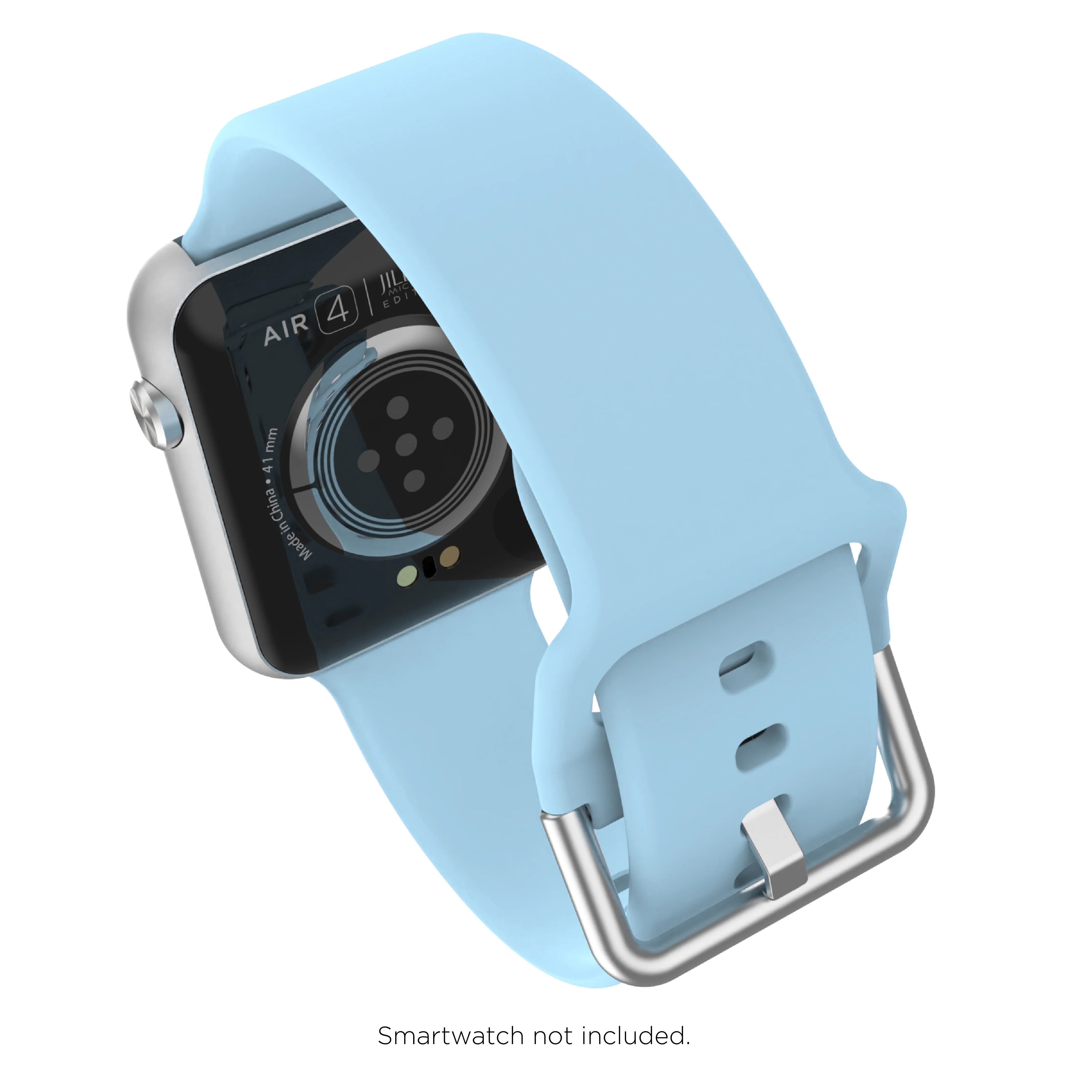 iTouch Air 4 | Jillian Michaels Edition Extra Band: Blue/Silver Silicone - Image 4