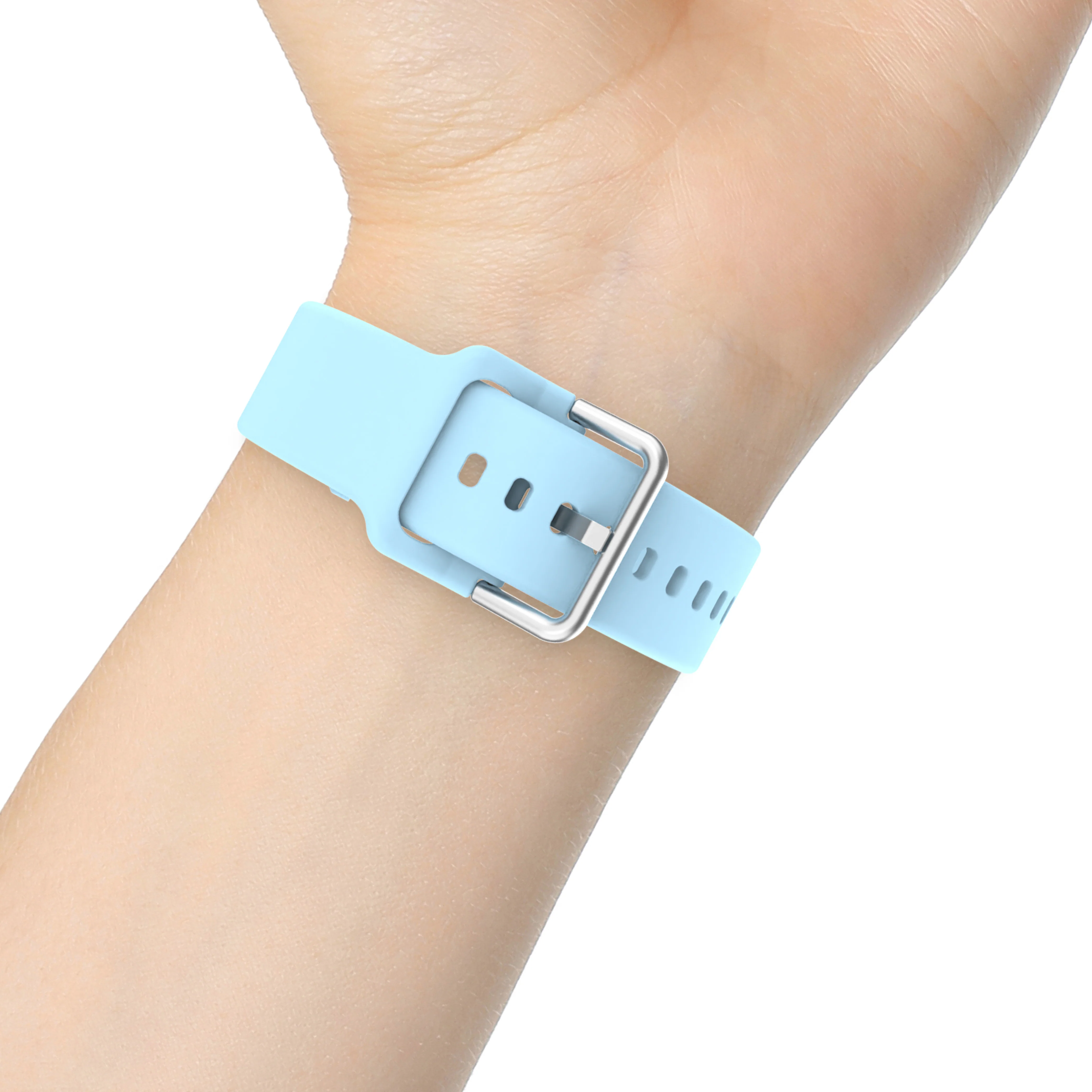 iTouch Air 4 | Jillian Michaels Edition Extra Band: Blue/Silver Silicone - Image 5