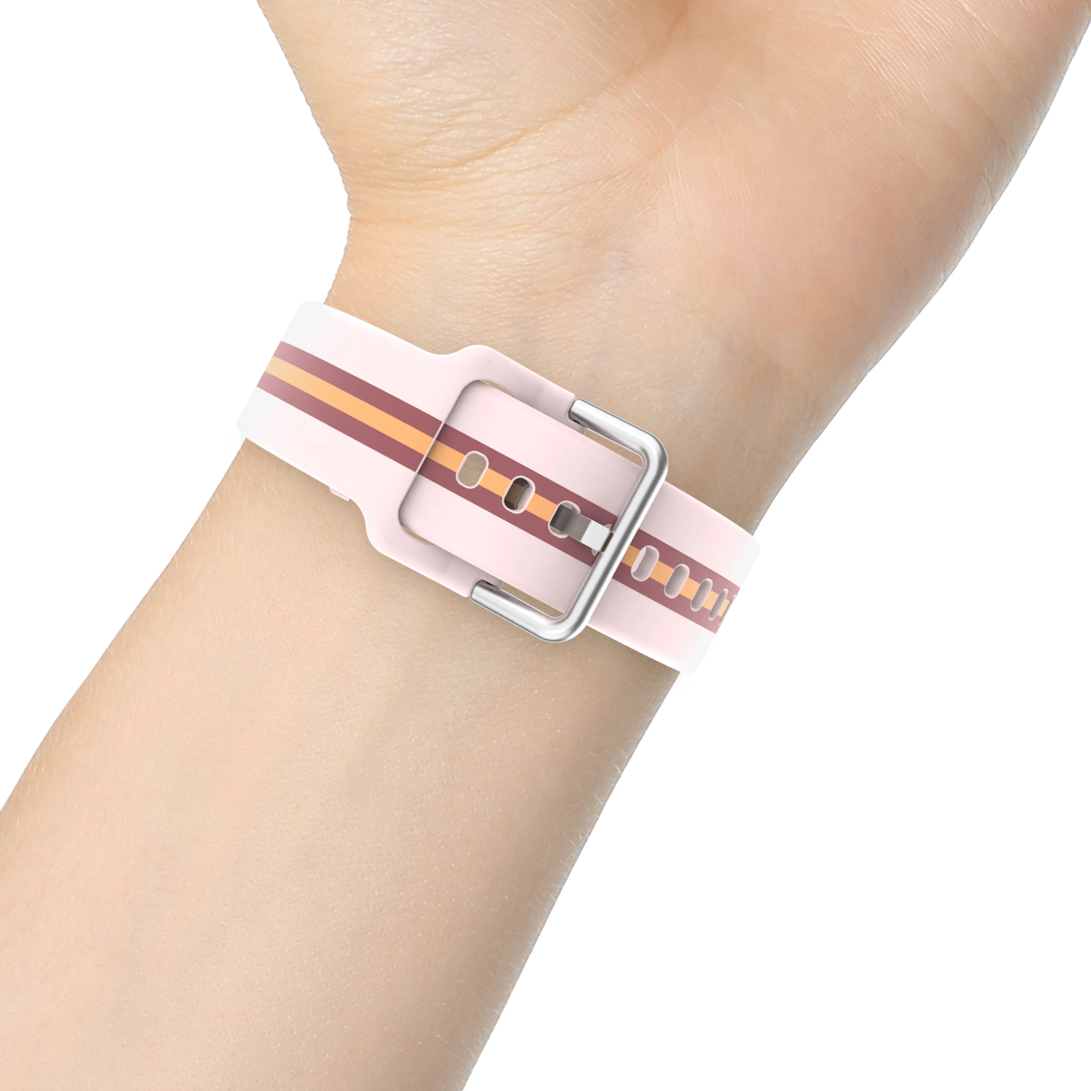 iTouch Air 4 | Jillian Michaels Edition Extra Band: Blush/Silver Silicone - Image 5