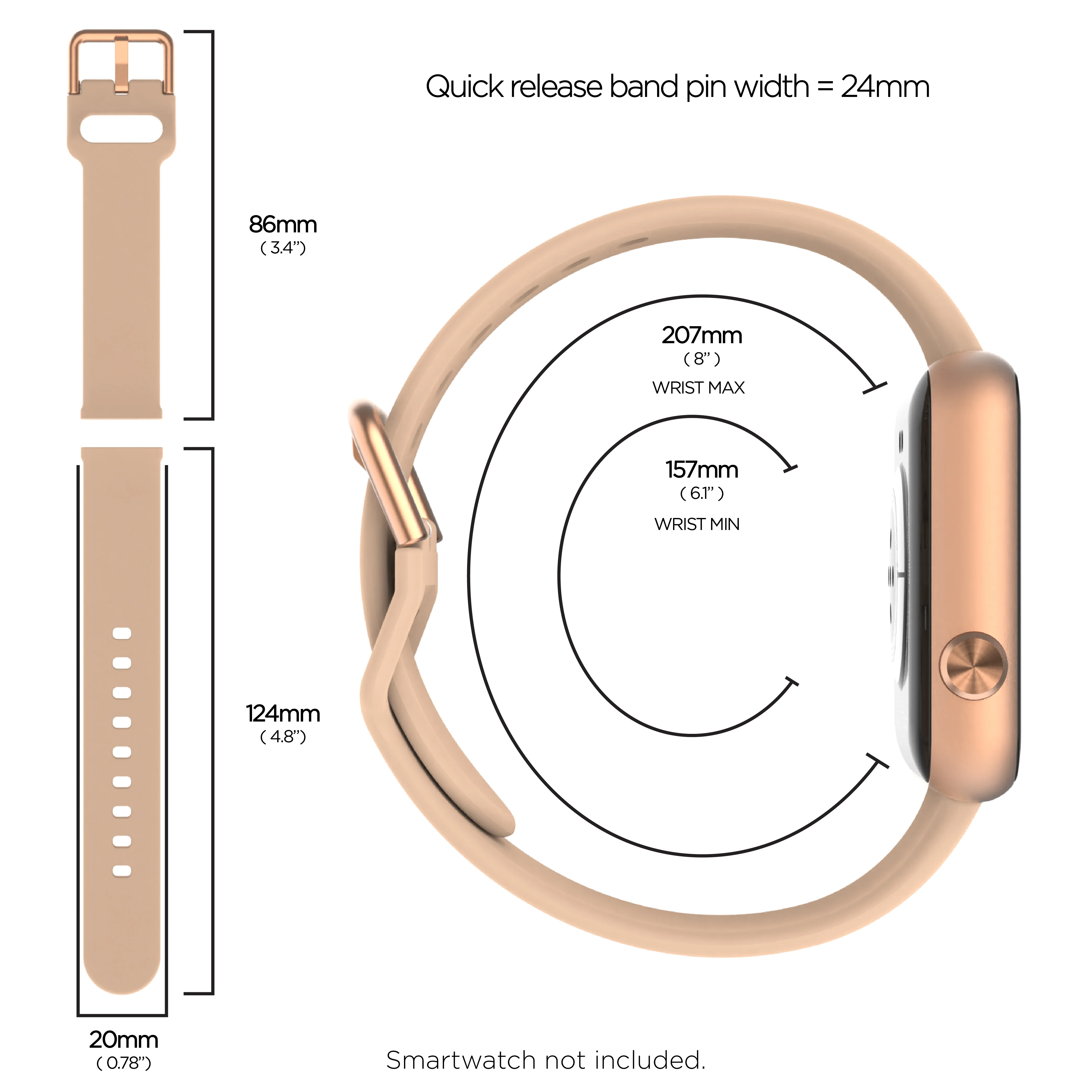 iTouch Air 4 | Jillian Michaels Edition Extra Band: Camel Silicone - Image 6