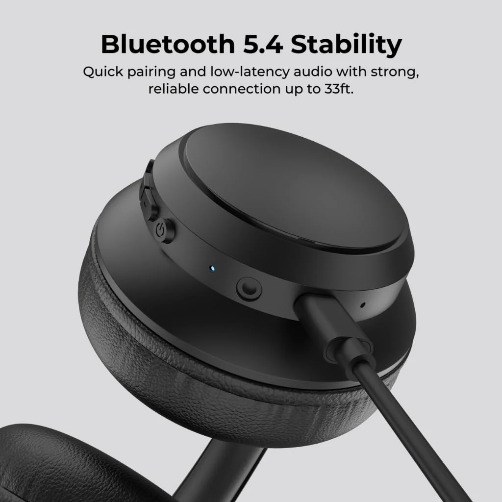 iTouch Pulse Vibe Bluetooth Over the Ear Headphones - Image 3