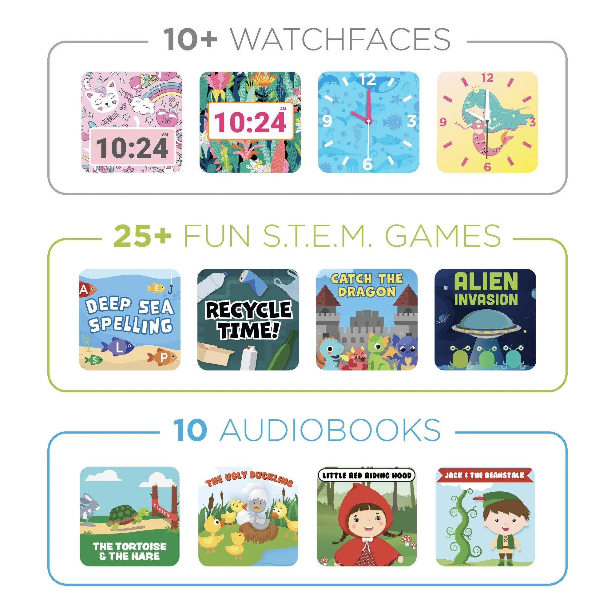 PlayZoom 2 Kids Smartwatch: Pink/Purple Glitter - Image 6